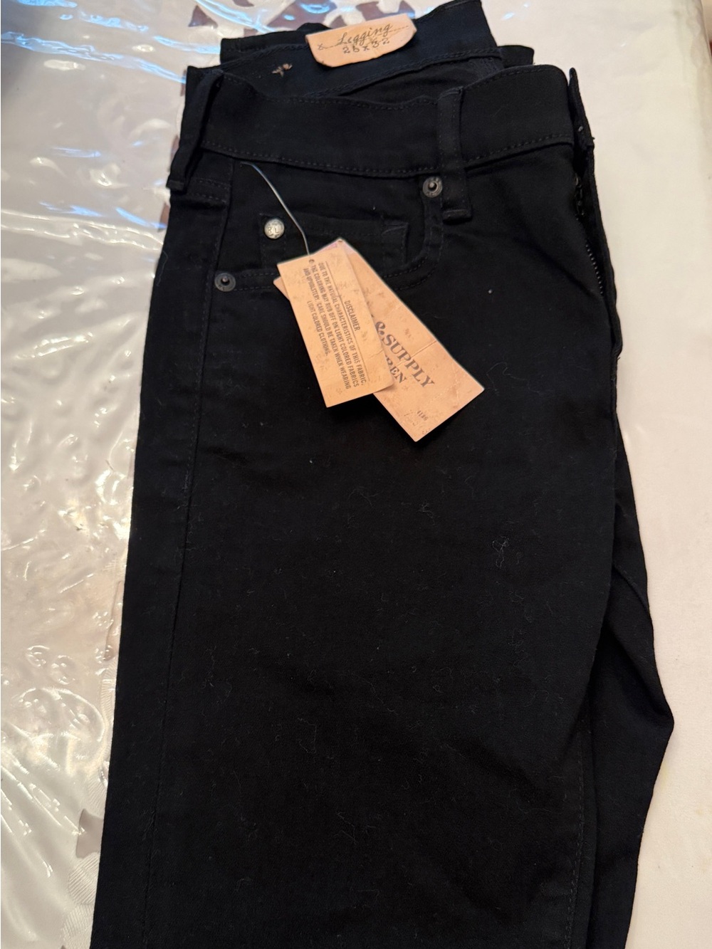 Denim and Supply Ralph Lauren Black Skinny Jeans 
Size 28/32